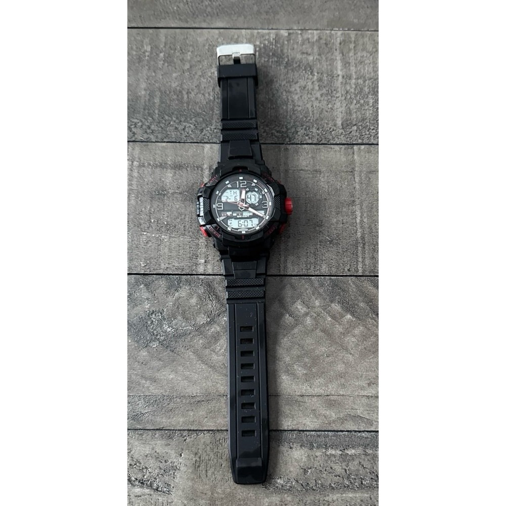 George men's‎ Red Black analog-digital watch